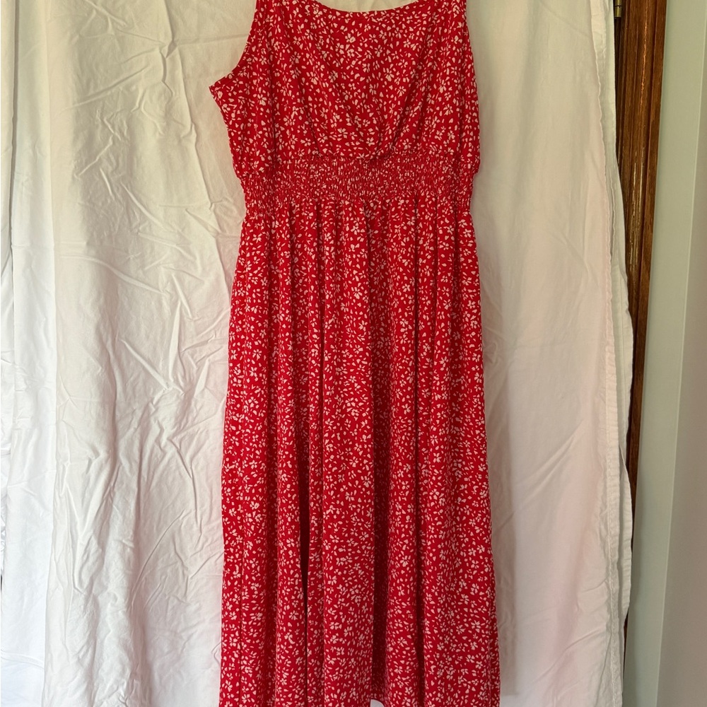 Floral Red Women's Sundress